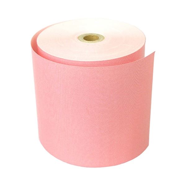 小林 カラーサーマルロール紙 80mm幅x63m巻 赤 23-401200-08 1箱（8巻）