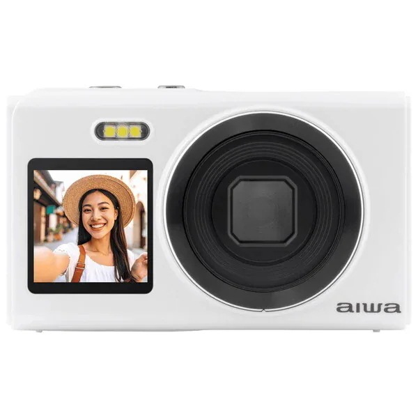 AIWA JA5-DCM0003(WH) ホワイト aiwa cam DCB-2 コンパクトデジタルカメラ (1600万画素)