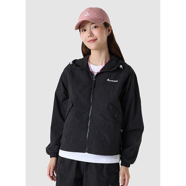 [通常価格169,000ウォン][30%OFF] 女性用エアリーテンション クロップルーズフィットフードジャケット BLK / QQ222LJK51