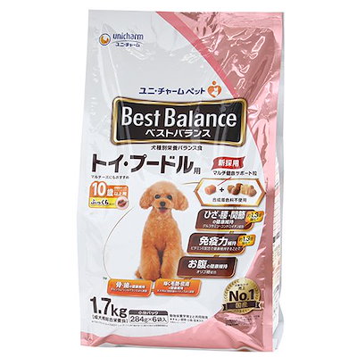 他サイト： ドッグフード ユニ・チャーム ベストバランス ふっくら トイプードル 10歳 1.7kg ×1個の商品画像