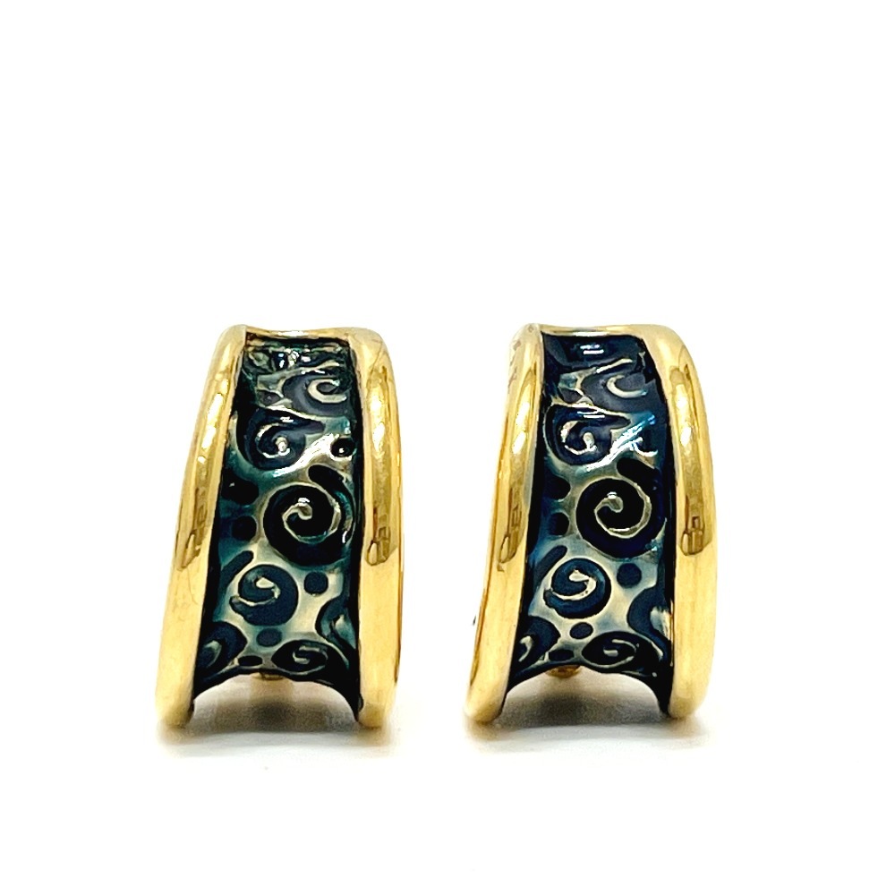 GIVENCHY Paris ジバンシー イヤリング ループ アクセサリー メタル ゴールド