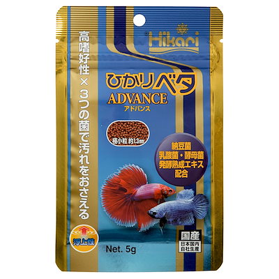 他サイト： ひかりベタ　アドバンス　５ｇ　ベタ　浮上性　顆粒　お一人様４８点限り　ＣＲＣ10―41―45―00―00の商品画像