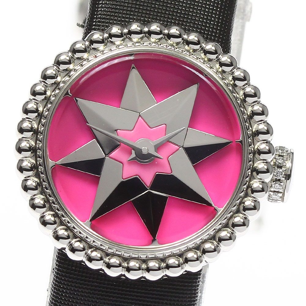 ディオール Dior CD040112 ラ ミニ ディ ドゥ ディオール クォーツ レディース 良品 保証書付き_744318【中古】