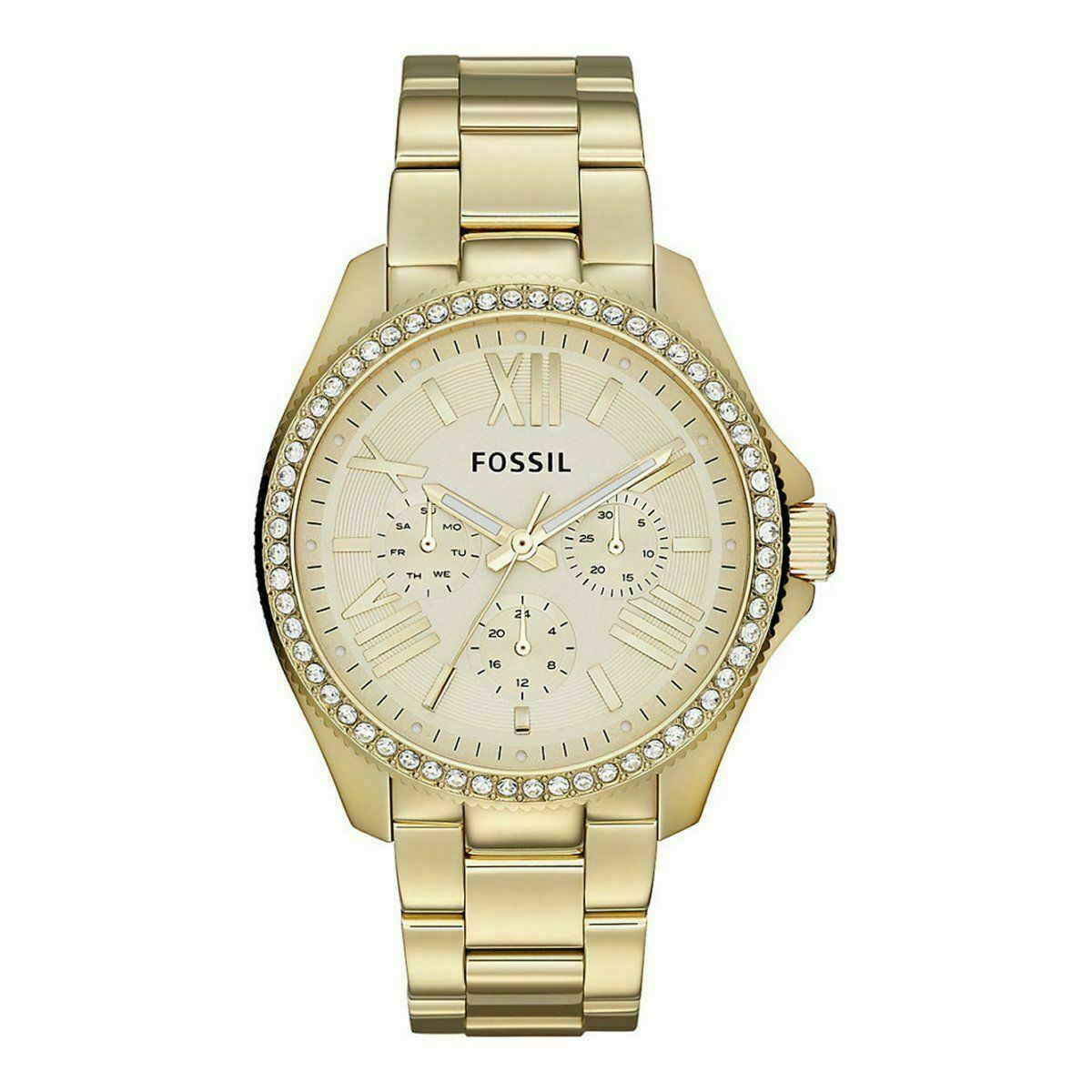Fossil AM4482 Stainless Steel Gold Ladies Watch