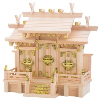 神棚の里 神棚 屋根違い三社 特小