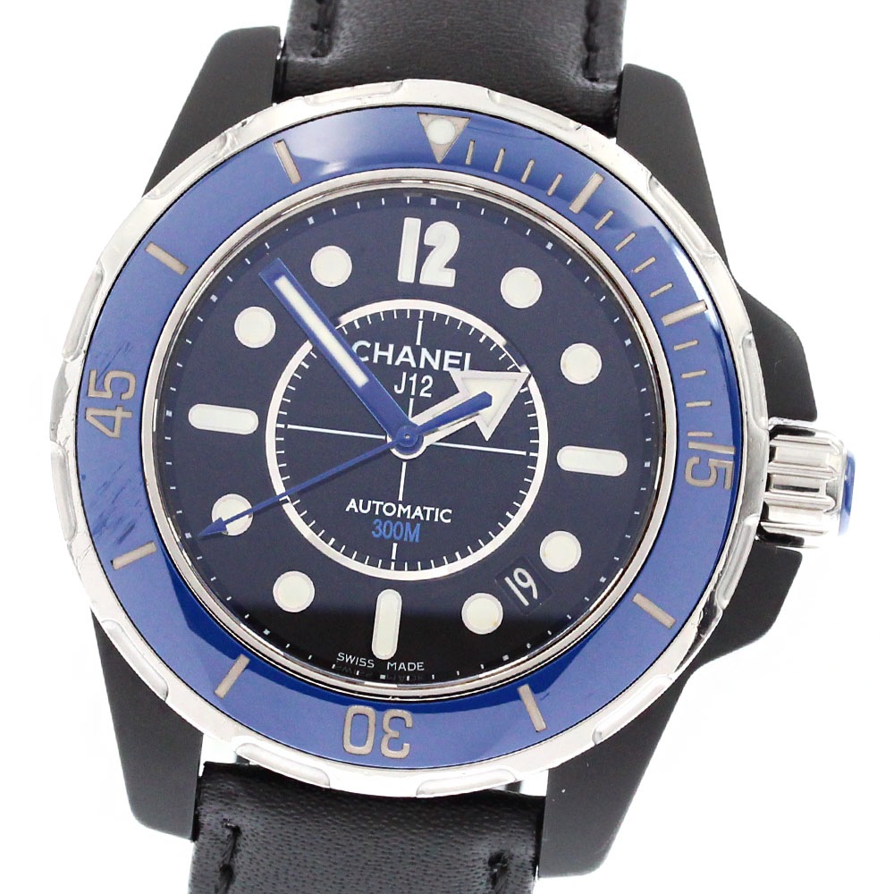 シャネル CHANEL H2561 J12 マリーン38 デイト 自動巻き メンズ 保証書付き_875312【中古】