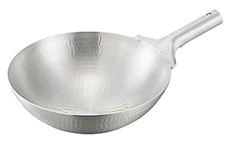 中尾アルミ製作所 アルミ打出片手中華鍋 27cm（3.5L）