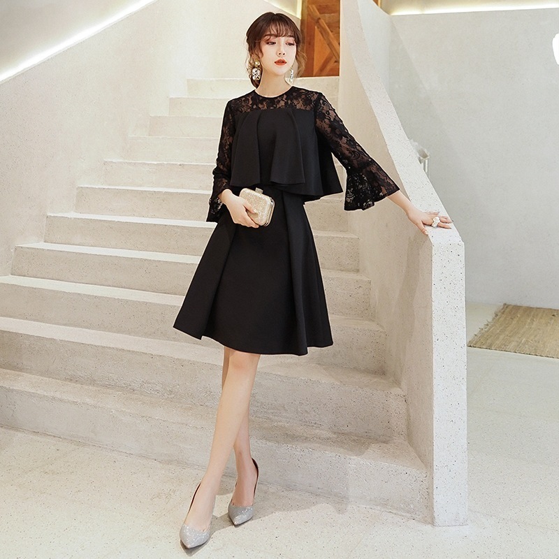 【縁夢】 イブニングドレス ワンピース パーティードレス キャバ 着痩せ 大人 成人式 同窓会 披露宴 卒業式 結婚式 演奏会 ウェディング 二次会 発表会 105 メガ割