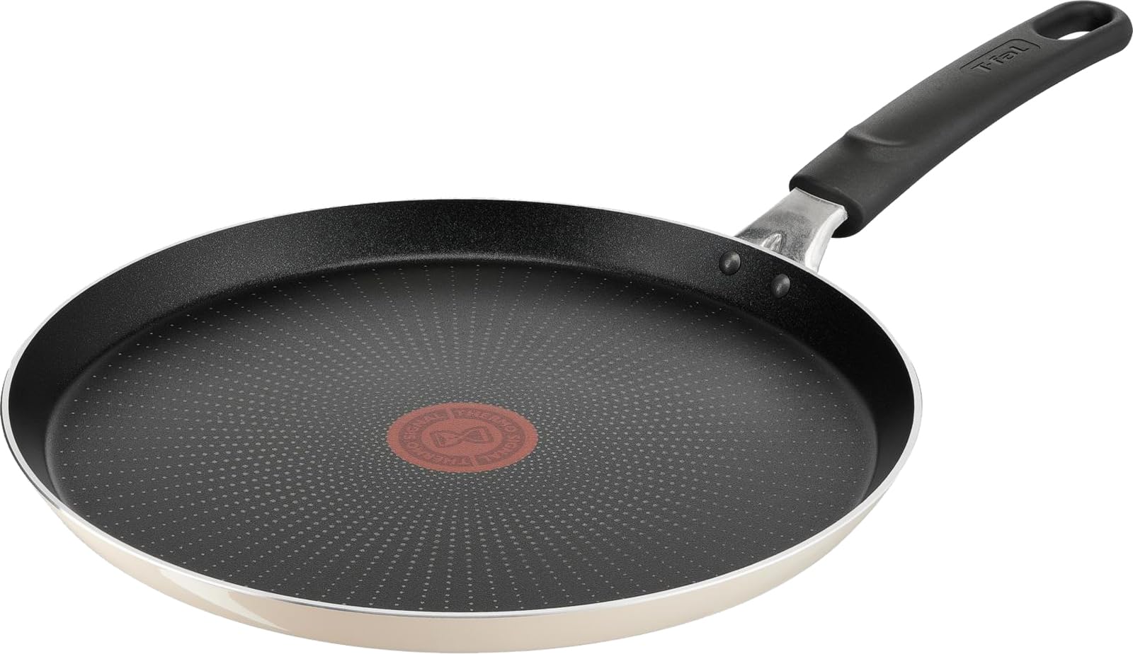 ティファール クレープパン 27cm 浅型 パンケーキ ガス火専用 PFOAなどの有害物質不使用 こびりつきにくさ長持ち 「ボナペティ フレンチパン」 ベージュ B68811