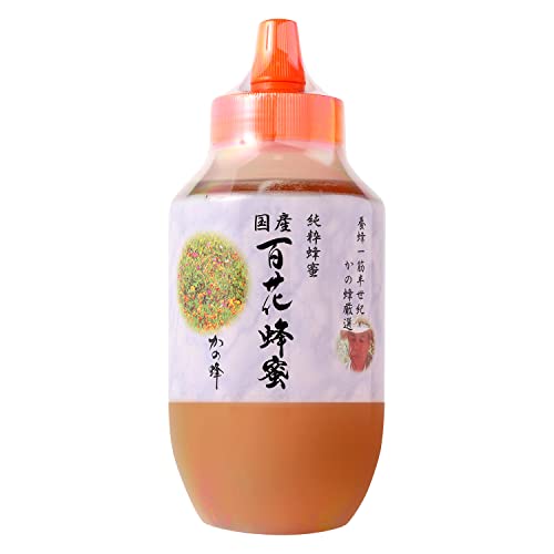 はちみつ 専門店【かの蜂】 国産 百花 蜂蜜 1000g(1kg) 完熟 の 純粋 蜂蜜 (とんがり容器)