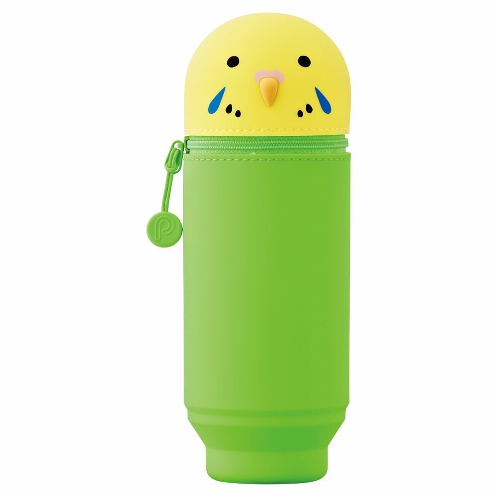 （まとめ買い）プニラボ スタンドペンケース BIGサイズ セキセイインコ A7714-9 [x3]