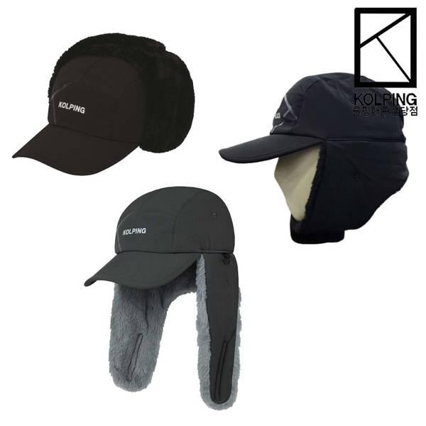 男性用冬用イヤーマフ全体にファーを使用し保温性を最大化イヤーフラップ付き高所作業用帽子 KWC8741U モデン