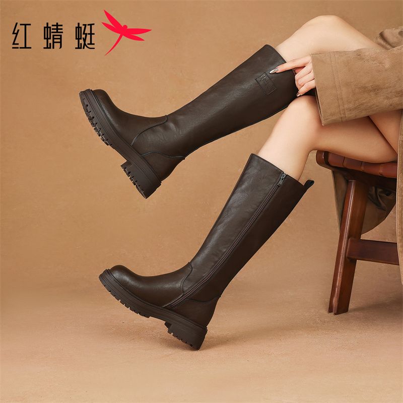 新しいロングタイプの婦人靴女性靴学生靴厚底婦人靴長靴 6,366円