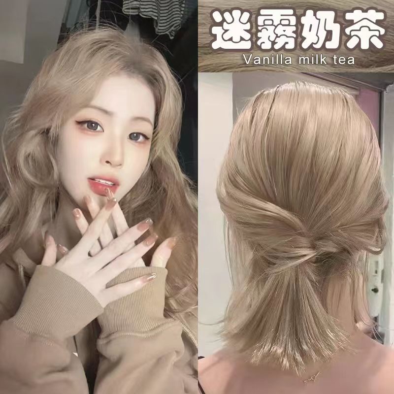 ミスティーミルクティーカラー 24 人気色 純植物 アイリスブルー 黒髪染め ナチュラル 無刺激