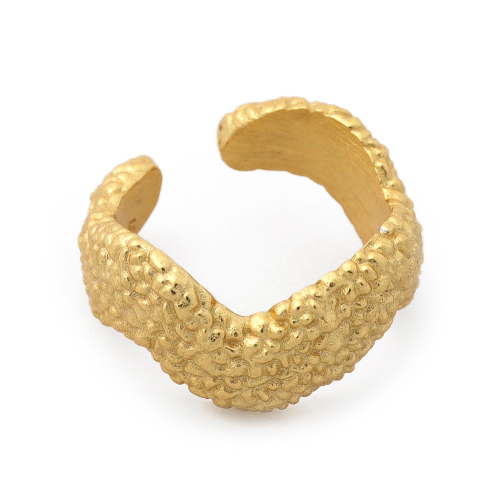 925 イヤーカフ 槌目 ウェーブ [cec058]