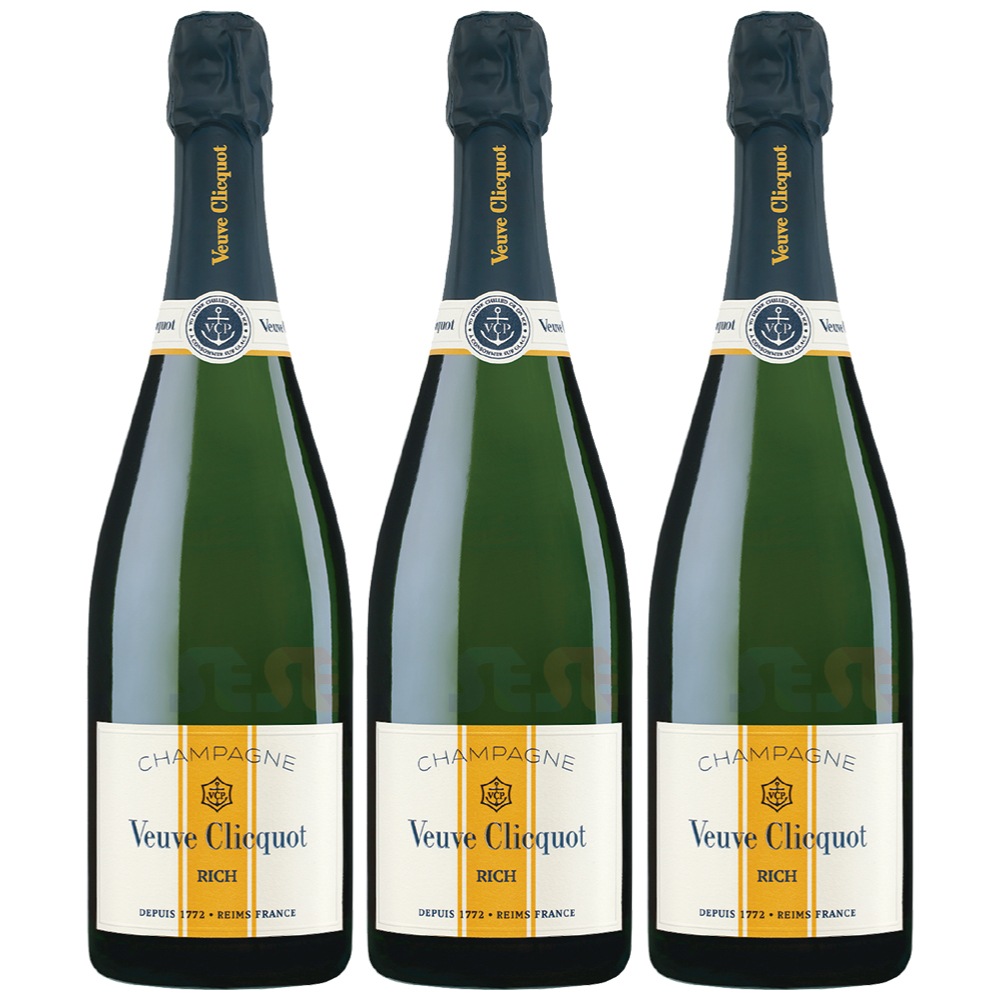 正規品 ヴーヴ・クリコ リッチ オン アイス 3本セット 750ml / フランス シャンパーニュ