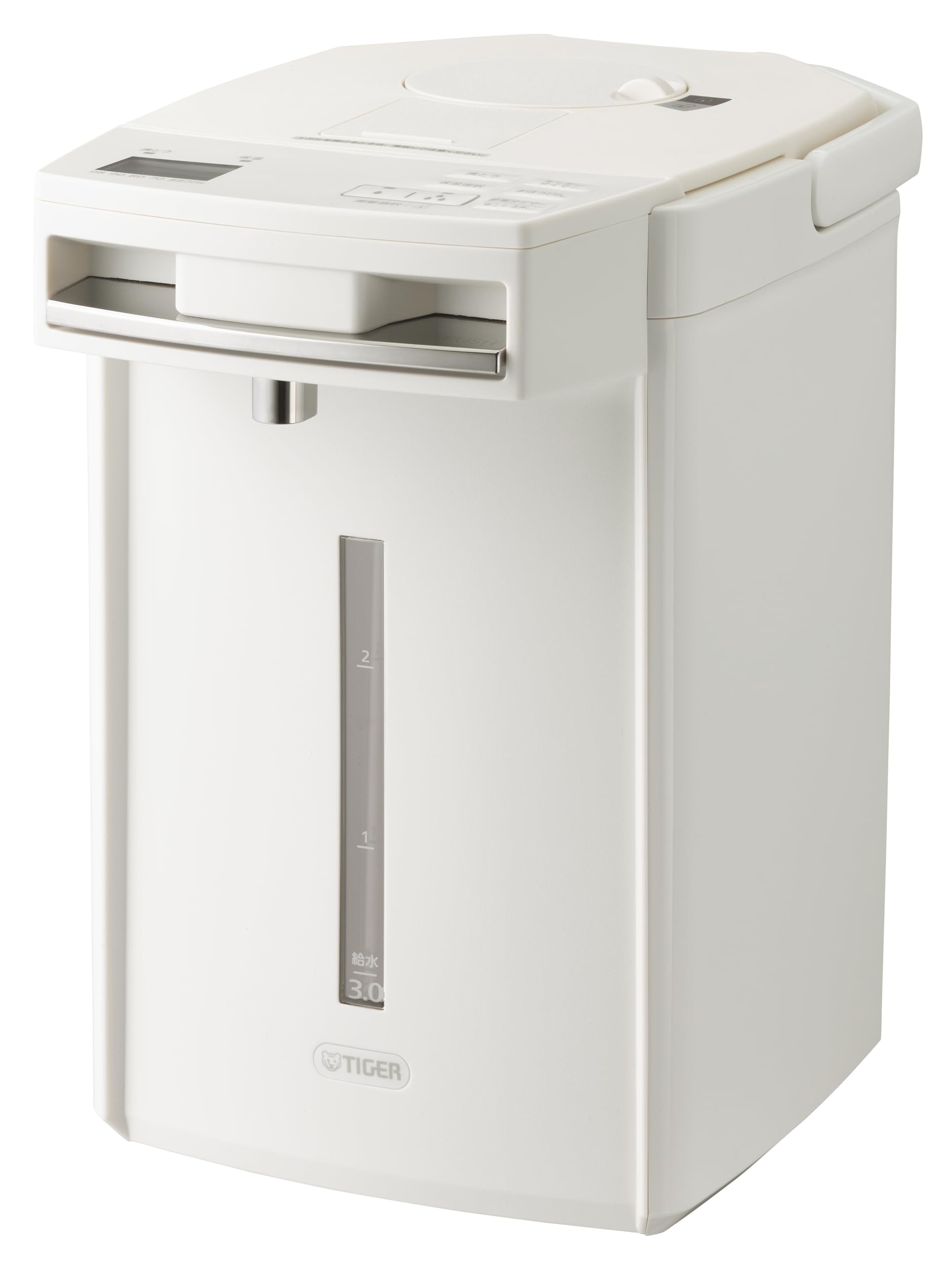 【WEB限定カラー】タイガー魔法瓶 電気ポット 蒸気レス 日本製 節電VE保温 安全構造 お湯計量機能付き とく子さん ミルク 出産祝い マットホワイト 3.0L PIM-N300 WW