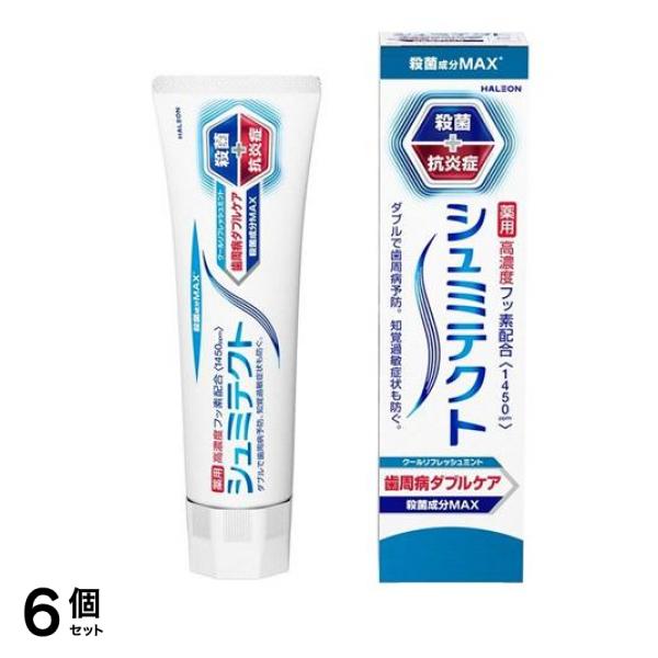 シュミテクト 歯周病ダブルケア クールリフレッシュミント 90g 6個セット
