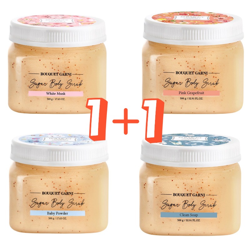 [1+1] シュガーボディスクラブ ホワイトムスクの香り 500g