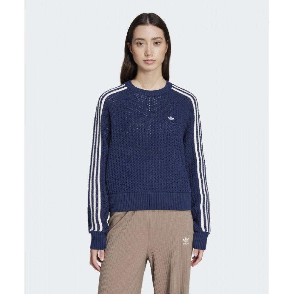 アディダスニットクルースウェットシャツ-ネイビー/ JD0906