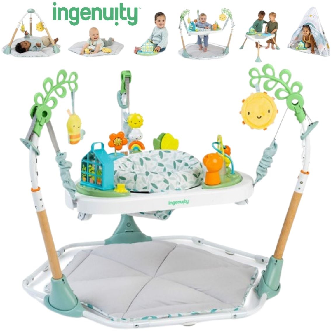 キッズツー 6-in-1 オールインワンプレイセット ジム 腹ばいあそび 床遊び ジャンパー アクティビティテーブル プレイハウス 多機能 おもちゃ 0ヵ月～ Kids2