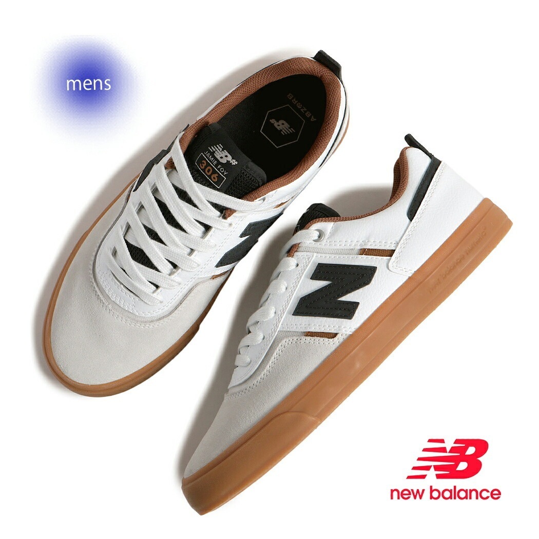 海外限定 NEW BALANCE ニューバランス ヌメリック 306 スニーカー NM306TOS SEA SALT/BLACK/GUM BOTTOM ( 日本未発売 ホワイト メンズ スケートシュー