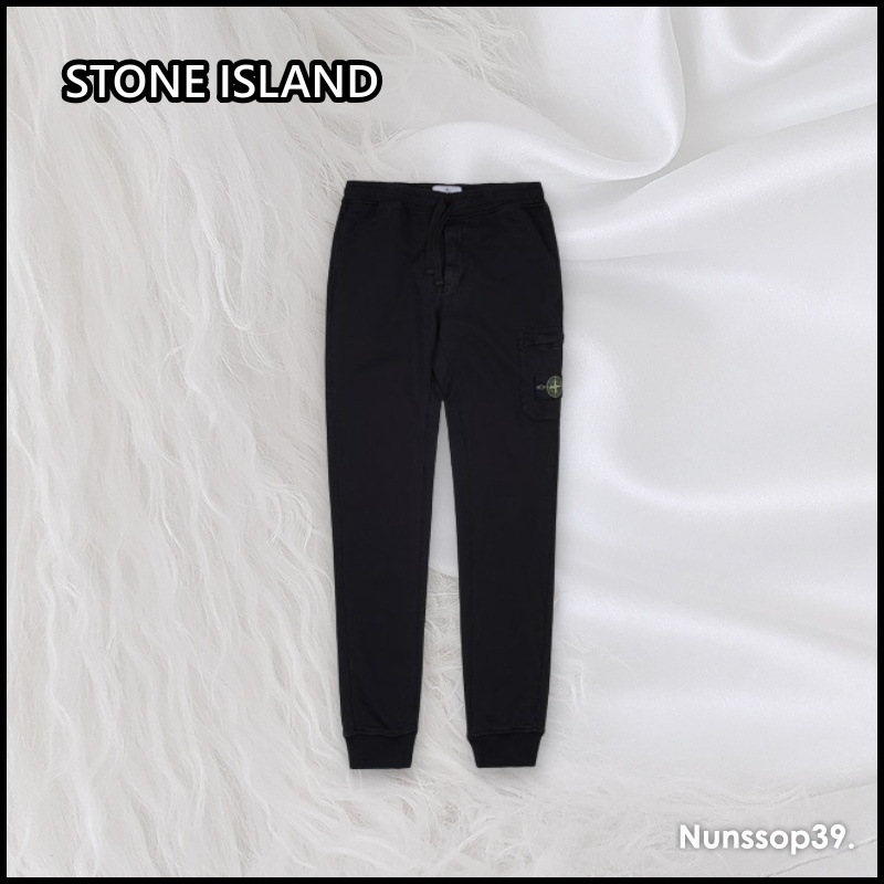 STONE ISLAND 801564551 A0029 フリース カーゴ パンツ