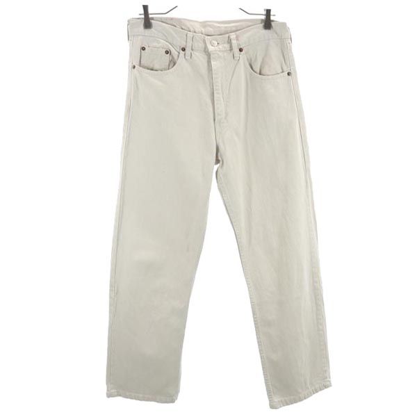 90s 509 ストレートデニムパンツ W33 ベージュ ジーパン メンズ