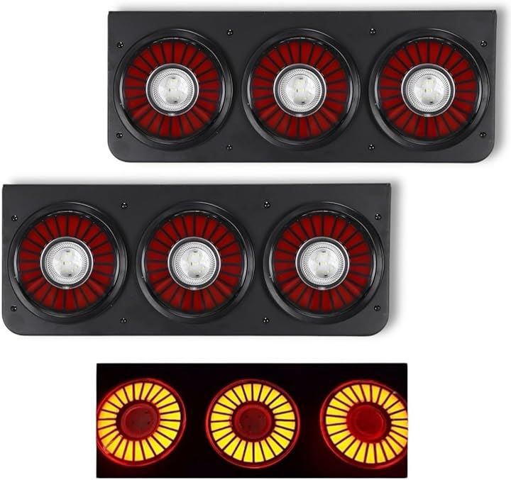 LED テールランプ 24V トラック 3連 丸型 丸テール 三菱ふそう 日野 UD いすゞ クラシック レトロ テールライト バックランプ デコトラ 後部 汎用 カスタム 大型車 メッキ