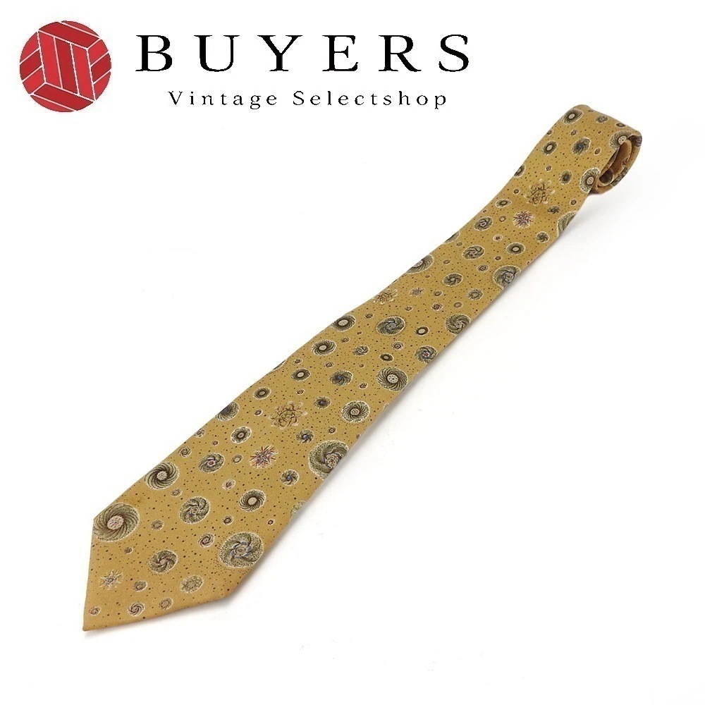 中古 ネクタイ シルク ベージュ カーキ 紳士 おしゃれ アパレル メンズ 男性