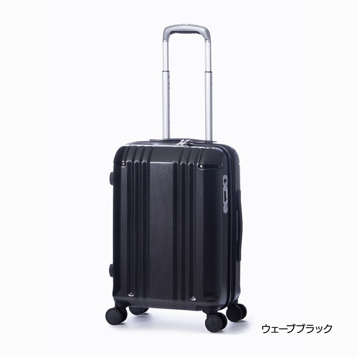 ハードキャリーケース デカかるEdge 3～4泊 34L+6L ALI-088-18W-WBK ウェーブブラック