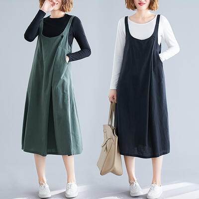 体型カバー リラックス 大きいサイズ XL 2XL おしゃれレディースファッション オールインワン