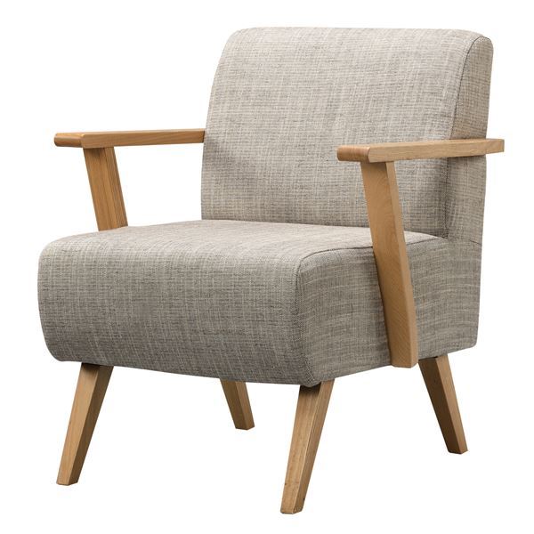 パーソナルチェア ソファー 幅61cm 1人掛け ナチュラル 木製 肘付き モティ リビング ダイニング プレゼント 21,110円