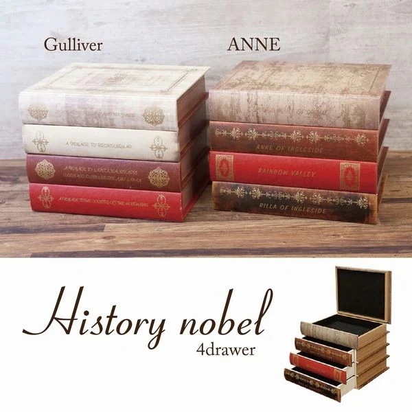 小物収納 小物入れ 整理用品 インテリア雑貨 家具 インテリア ヒストリーノーベル 4ドロワー 新品