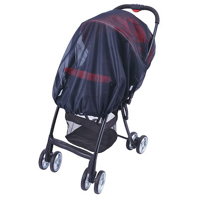 他サイト： ダイヤ (Daiya) ベビーカー用 日よけ 虫よけ カバー サッとおでかけ 着脱ラクラク A型 B型 対面式 背面式 対応 紫外線80% カット 簡易装着 030198 ブラック 1個 (x 1)の商品画像