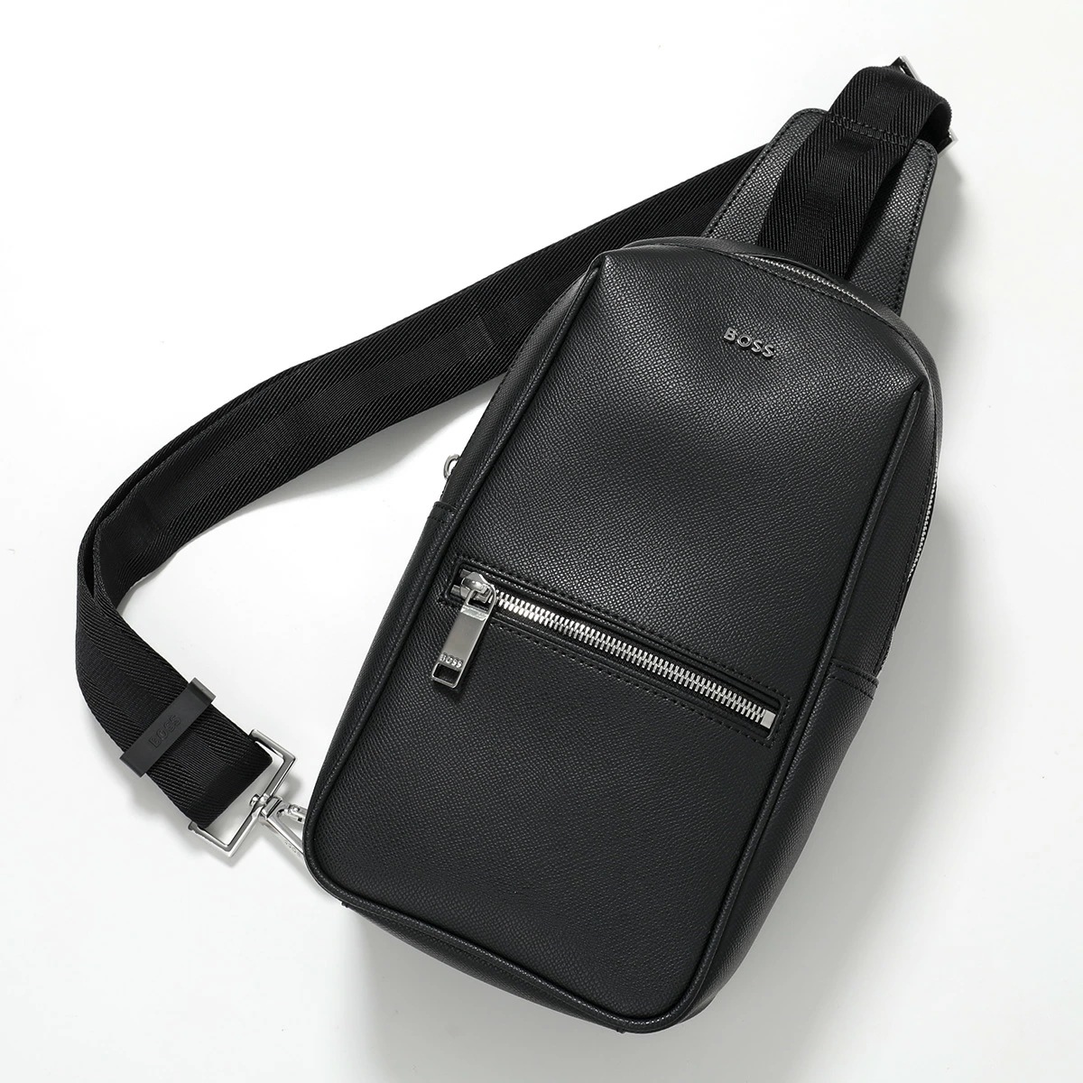 HUGO BOSS ヒューゴボス ボディバッグ Daxter Monostrap 50558451 メンズ クロスボディ エコレザー メタルロゴ 鞄 001