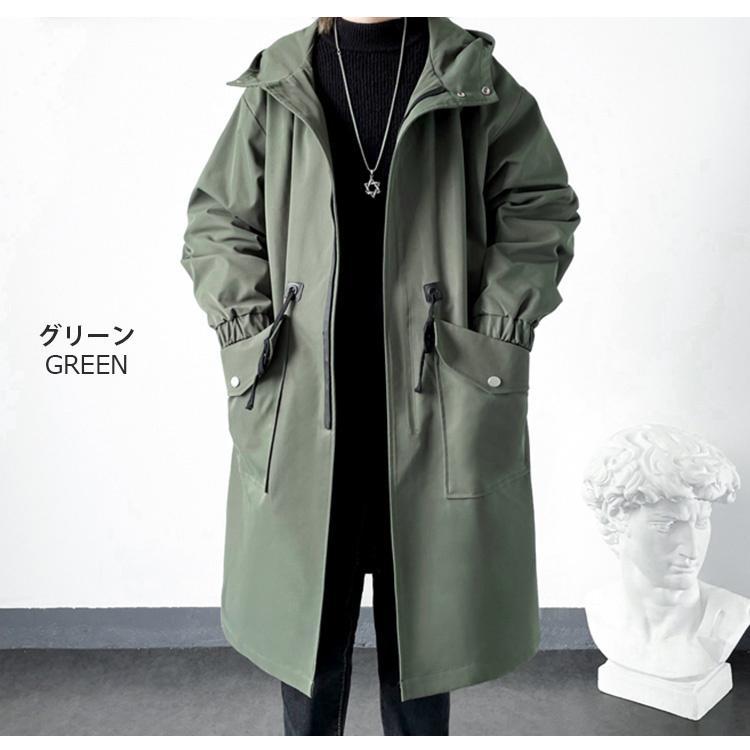 ロングコート ジャケット フード付き スタイリッシュ メンズ レディース 軽い 秋冬 膝下 黒 オーバーサイズ ゆったり 暖か 防寒対策 おしゃれ アウター