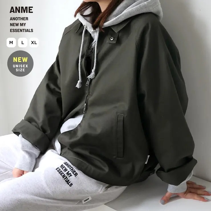 TCツイル スウィングトップ ジャケット ブルゾン レディース メンズ トップス アウター 軽アウター 羽織り 男女兼用 ユニセックス ノームコア オーバーサイズ 体型カバー カジュアル M L XL