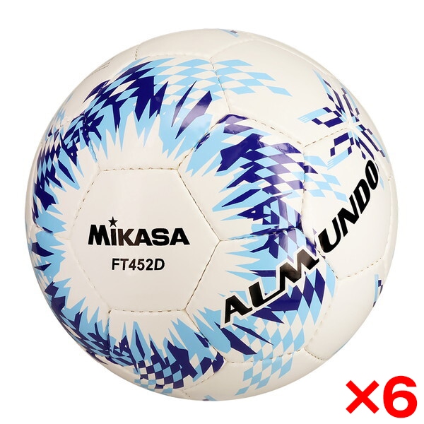 6個セット FT452D-BLLB ALMUNDO サッカーボール 検定球 4号球 手縫い 24,367円