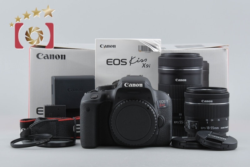 EOS Kiss X9i ダブルズームキット シャッター回数僅少 元箱付き