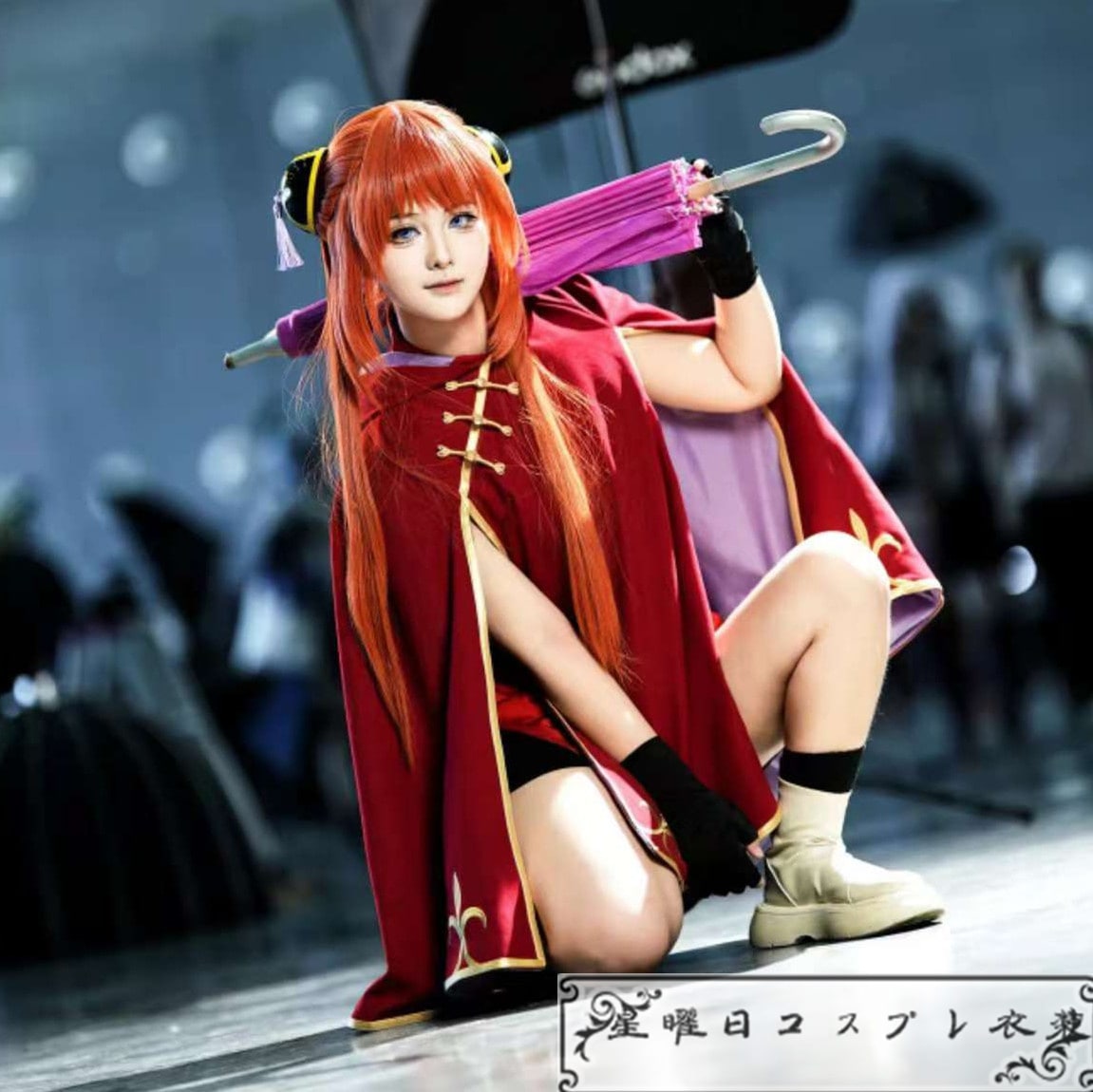 在庫品 銀魂 神楽 2年後篇 コスプレ衣装 コスチューム