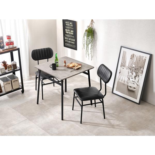 ダイニングテーブルセット 本革調 ヴィンテージ 2人用 おしゃれ 北欧モダン 木製 シンプル デスク 机 食卓