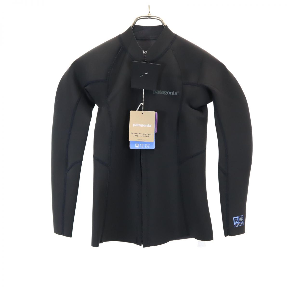 未使用 R1 Lite Yulex Long Sleeved Top 88500 アウトドア ウエット ジャケット 6 ブラック タグ付き レディース