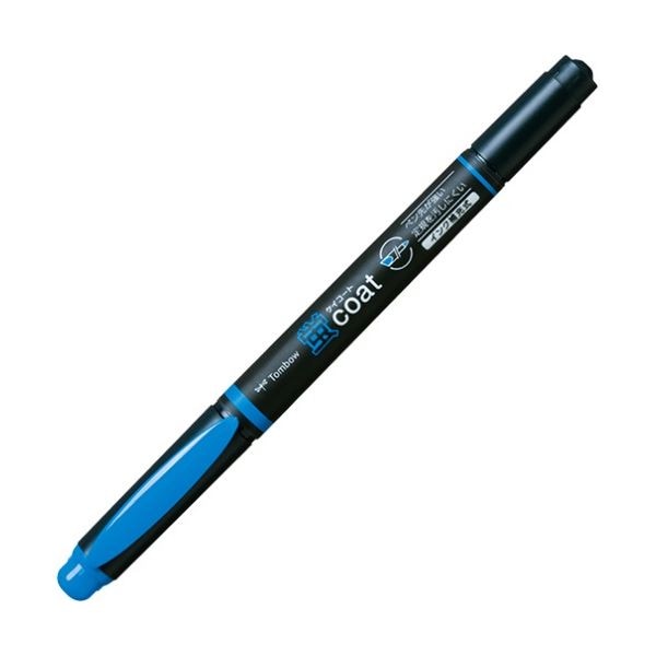 (まとめ) トンボ鉛筆 蛍コート あお WA-TC89 1セット(10本) (×5セット)