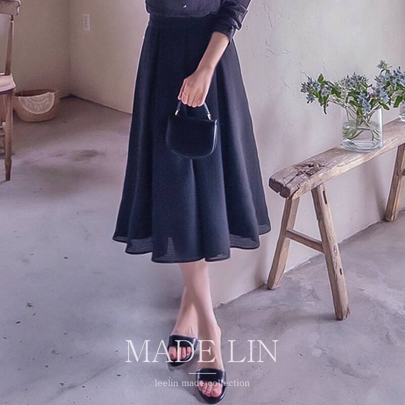 MADE LIN 涼しげな風通しの良さとシワになりにくいパーフェクトラインスカート