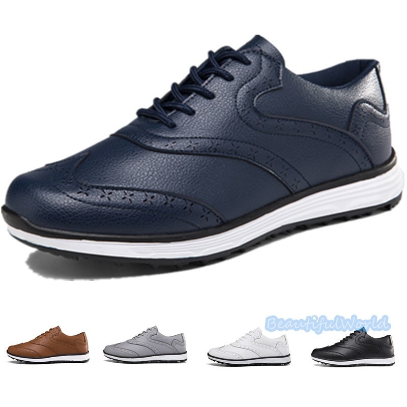 ゴルフシューズ メンズ レディース スニーカー アウトドアシューズ スポーツ靴 フィット感 軽量 耐久 動きやすい 防水 防滑 練習場 四節可能G55