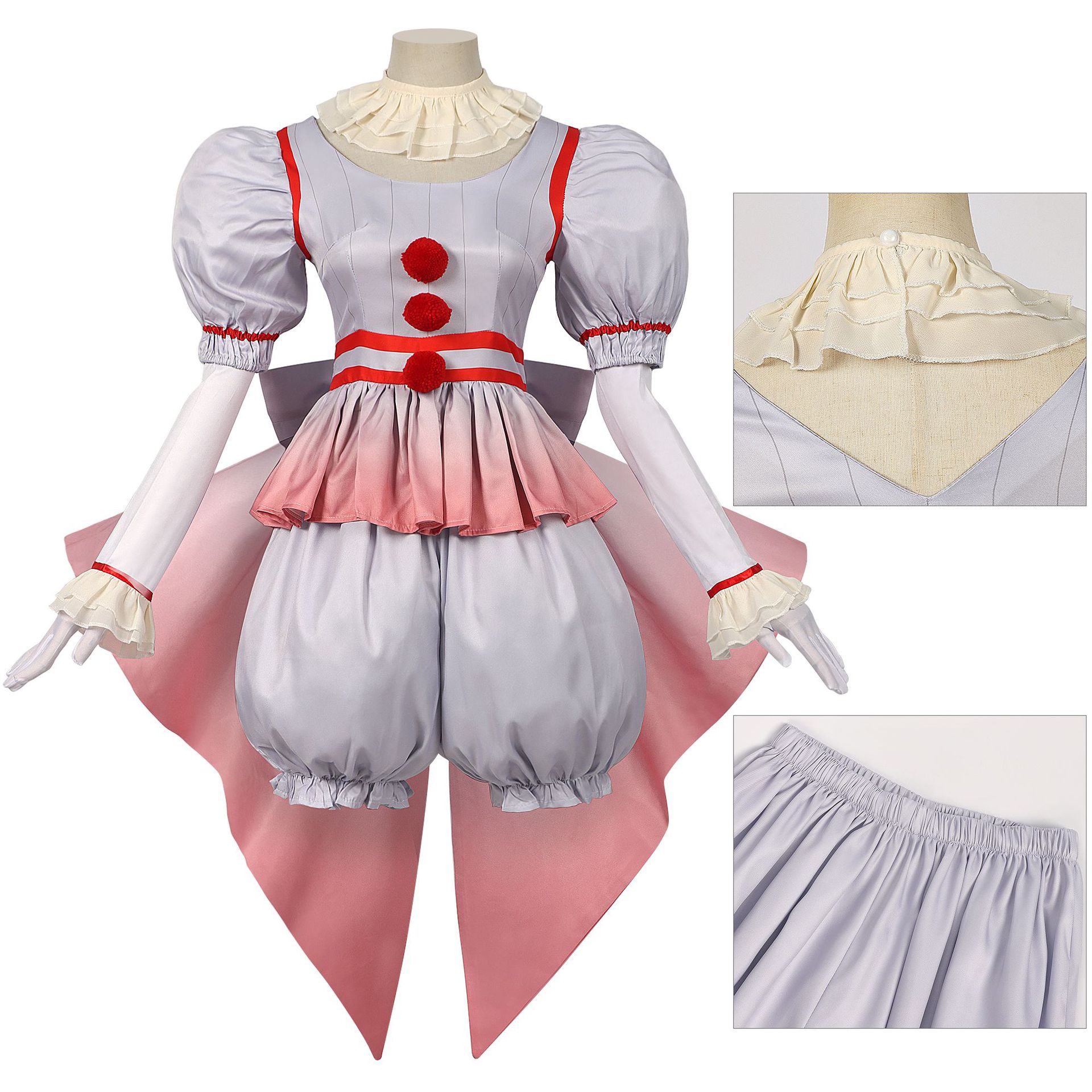 ハロウィンパーティーメーキャップコスプレピエロに魂の衣装の祝日にピエロ造形少女シャム衣