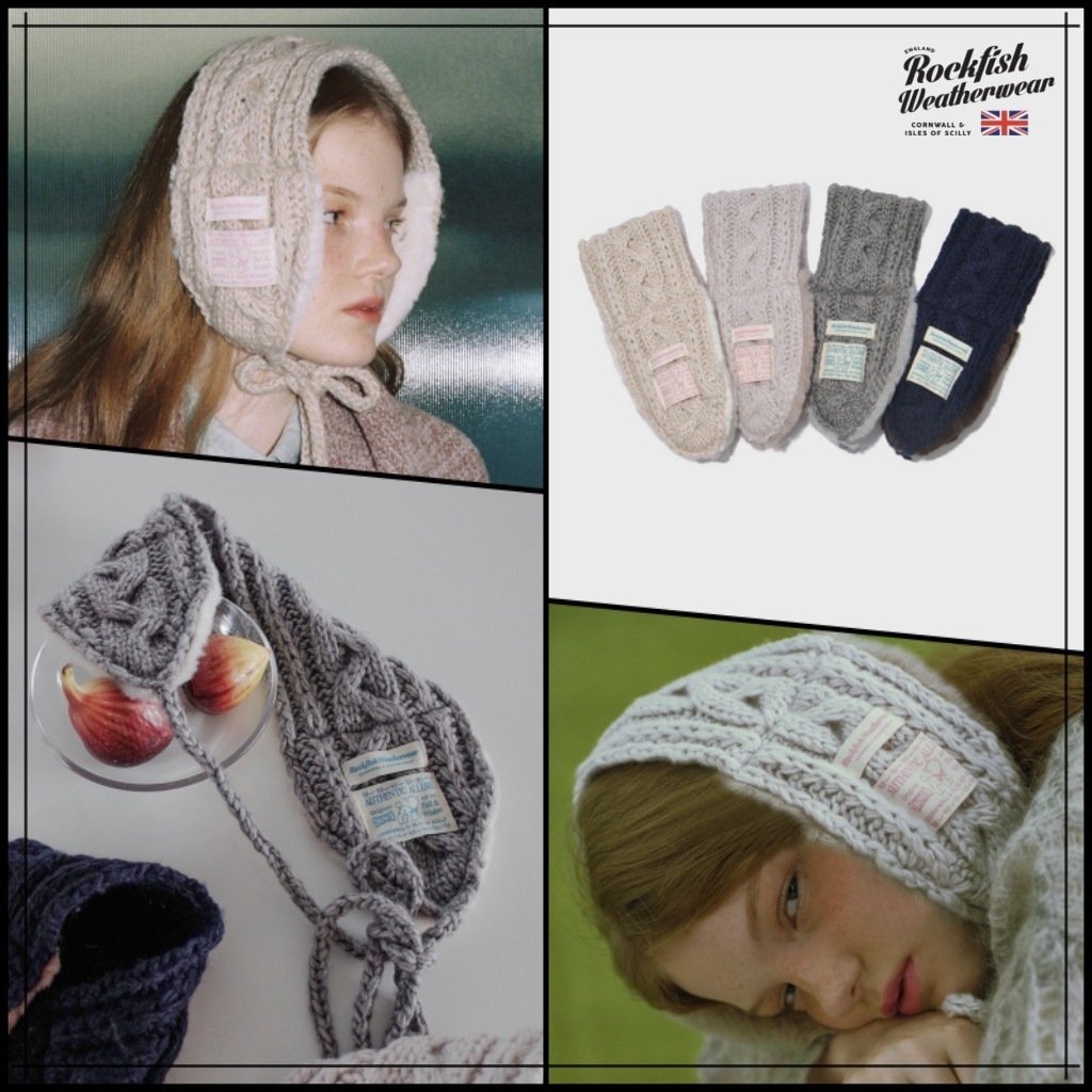 CABLE FUR KNIT EARMUFF