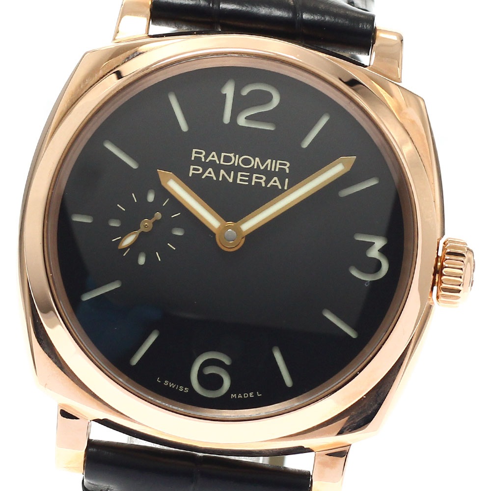 パネライ PANERAI PAM00575 ラジオミール 1940 3デイズ オロロッソ K18RG 手巻き メンズ 美品 _816472【中古】