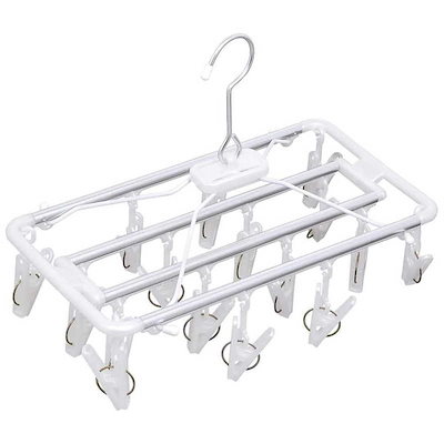 他サイト： オーエ　角ハンガーピンチ16P ホワイト　84554の商品画像